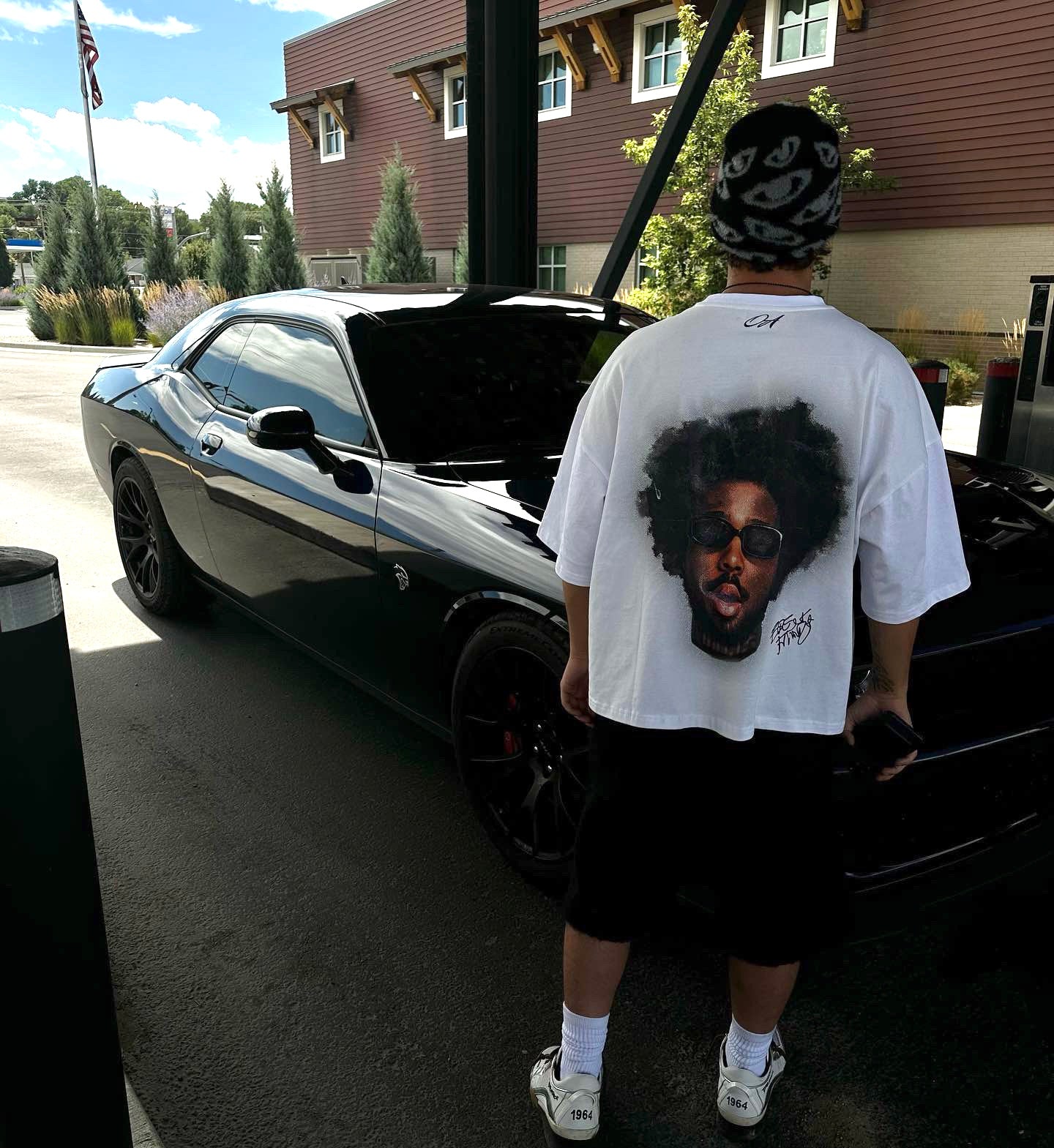 Black/Grey Biblical Mohair Beanie